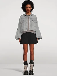 Bell-Sleeve Denim Jacket
