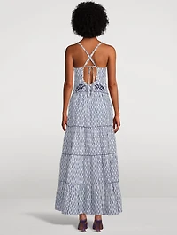 Marieta Printed Organic Cotton Long Dress