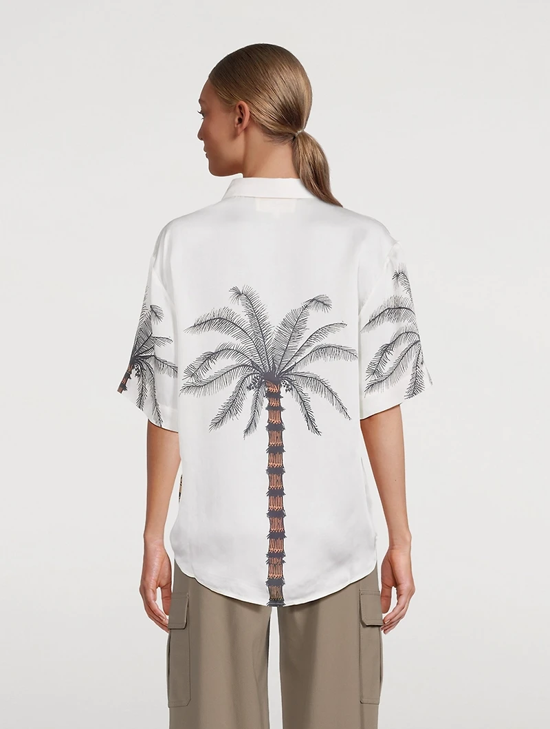 Aries Short-Sleeve Shirt Tiger Print