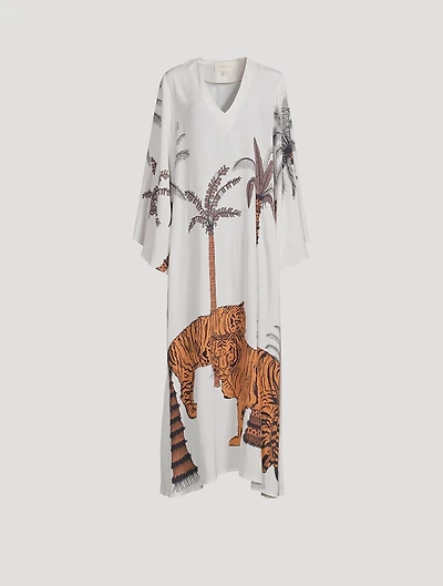 Lena Kaftan Tiger Print