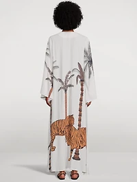 Lena Kaftan Tiger Print