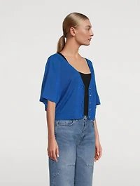 Domino Cropped Cardigan