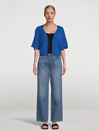 Domino Cropped Cardigan