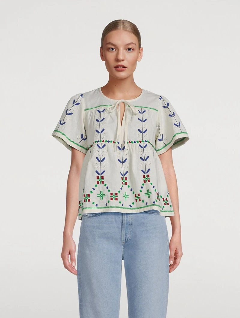 Kimber Embroidered Blouse