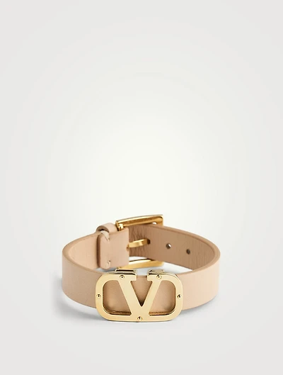 VLOGO Type Leather Strap Bracelet