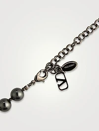 VLOGO Crystal PearlNecklace