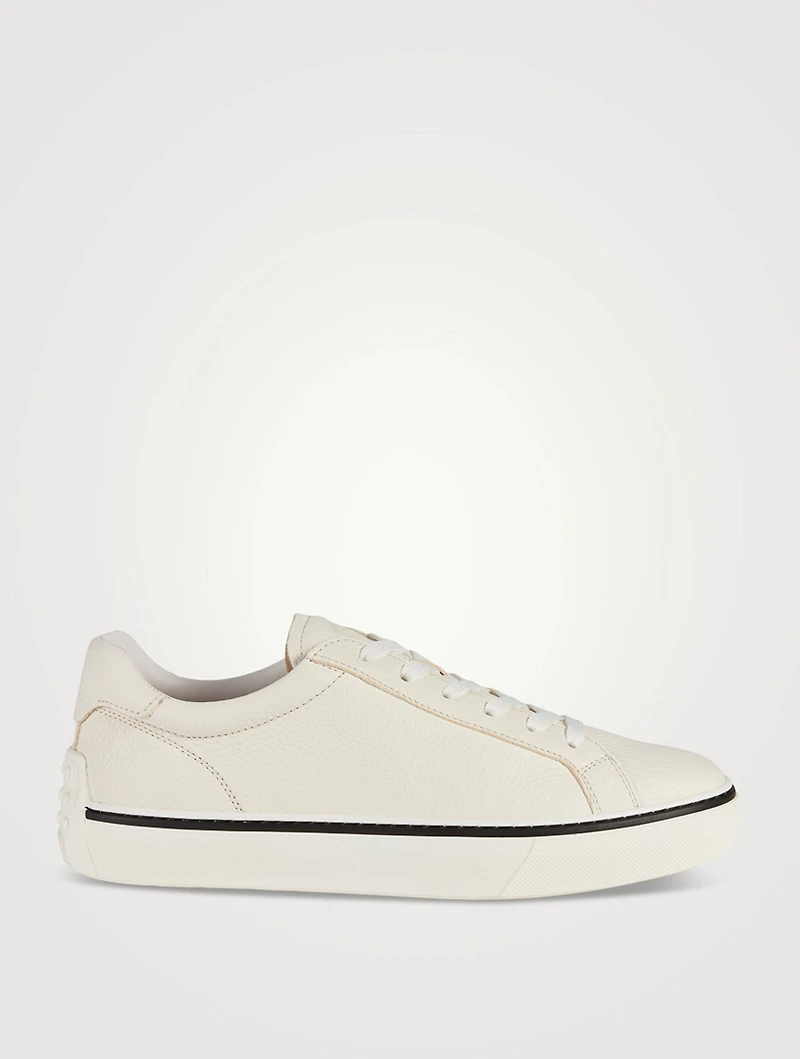 Hammered Leather Laced Sneakers