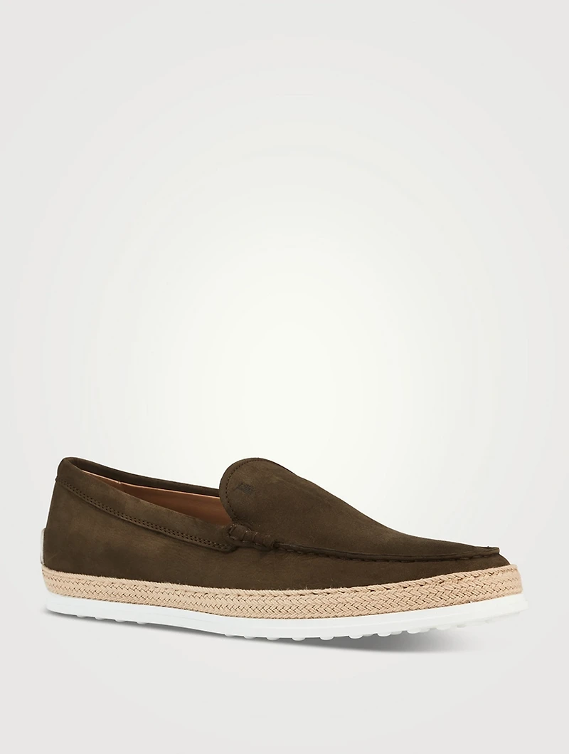 Nubuck Slip-On Espadrille Shoes