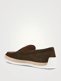 Nubuck Slip-On Espadrille Shoes