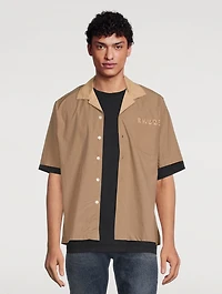 Cotton Short-Sleeve Shirt With Logo