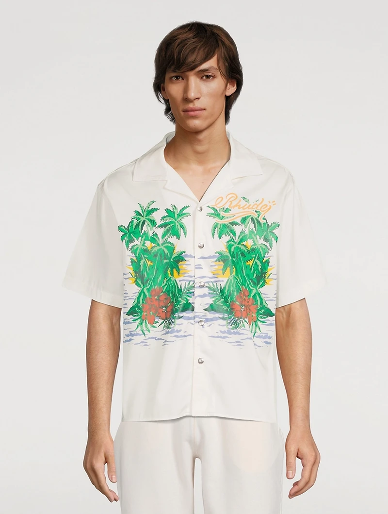 Cotton Snap-Button Shirt