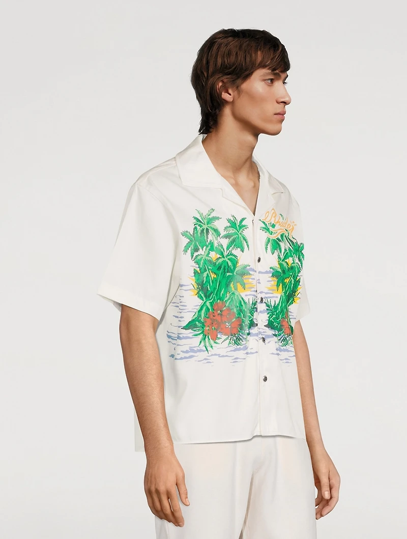 Cotton Snap-Button Shirt