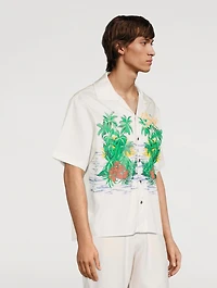Cotton Snap-Button Shirt