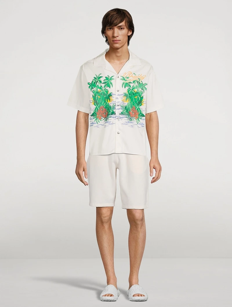 Cotton Snap-Button Shirt