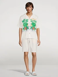 Cotton Snap-Button Shirt