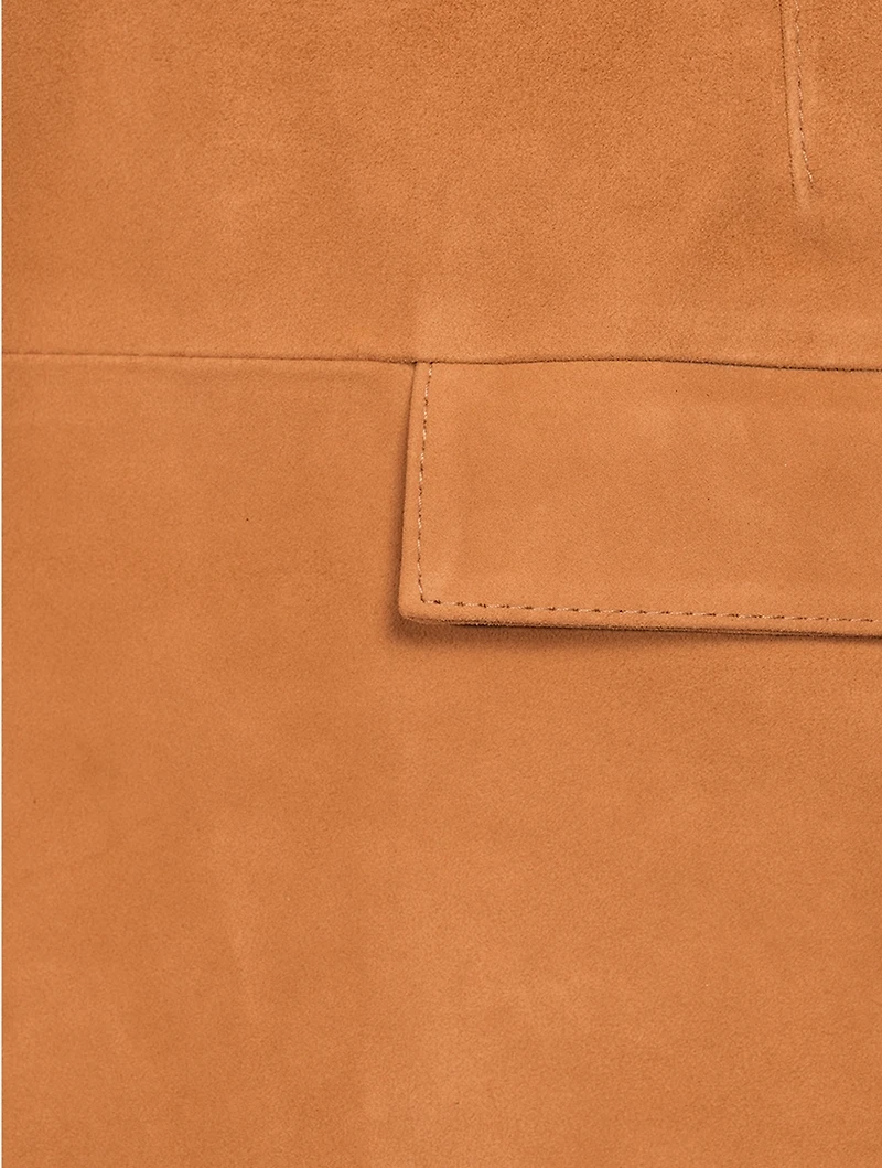 Veria Suede Mini Skirt