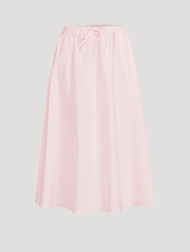 Teli Poplin Midi Skirt