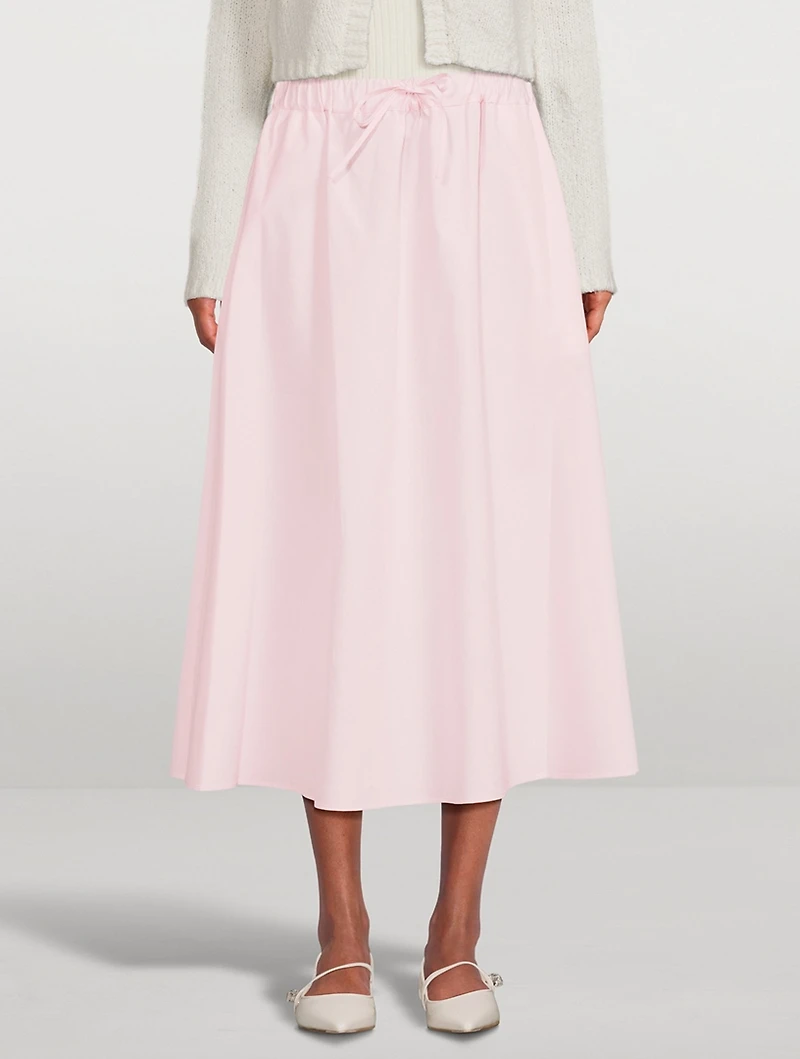 Teli Poplin Midi Skirt