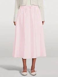 Teli Poplin Midi Skirt