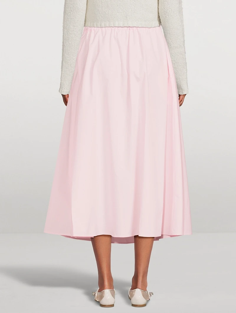 Teli Poplin Midi Skirt