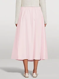 Teli Poplin Midi Skirt