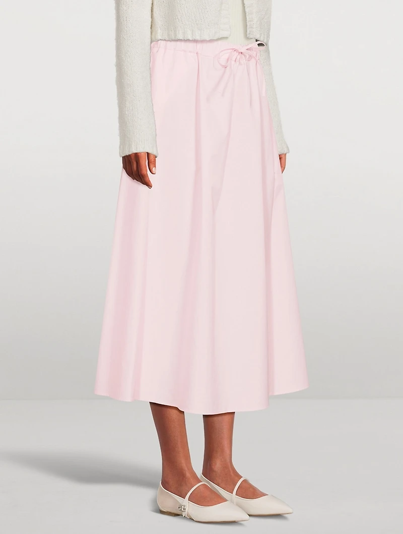 Teli Poplin Midi Skirt