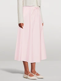 Teli Poplin Midi Skirt