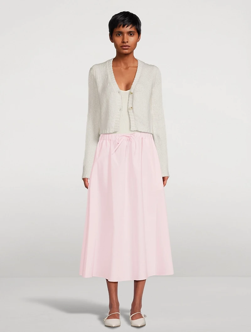 Teli Poplin Midi Skirt