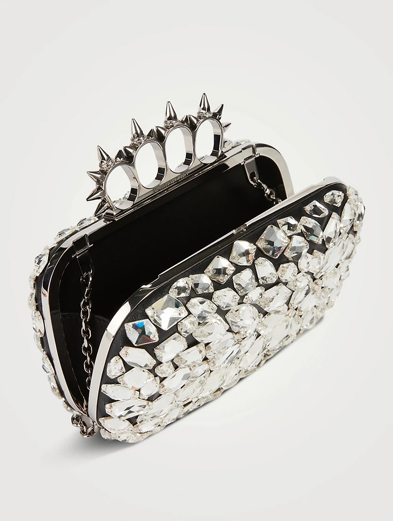 Four-Ring Crystal Shard Clutch