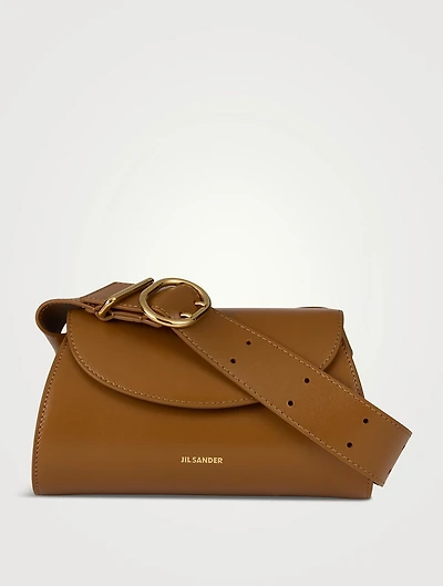 Small Cannolo Leather Shoulder Bag