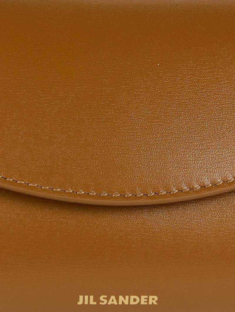 Small Cannolo Leather Shoulder Bag
