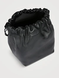 Sac seau Dumpling en cuir