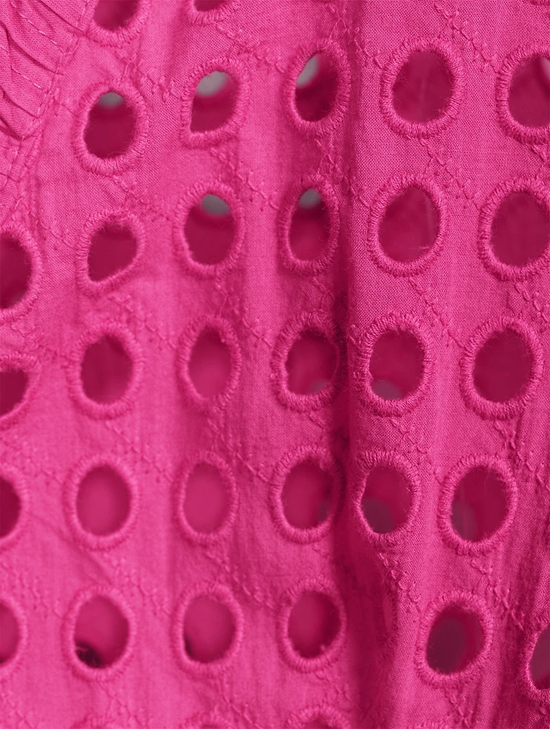 The Sarah Eyelet Wrap Dress