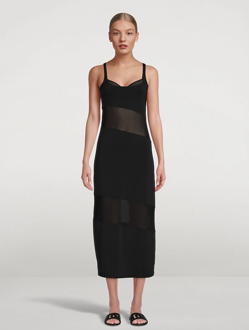 The Kimberley Mesh Maxi Tank Dress