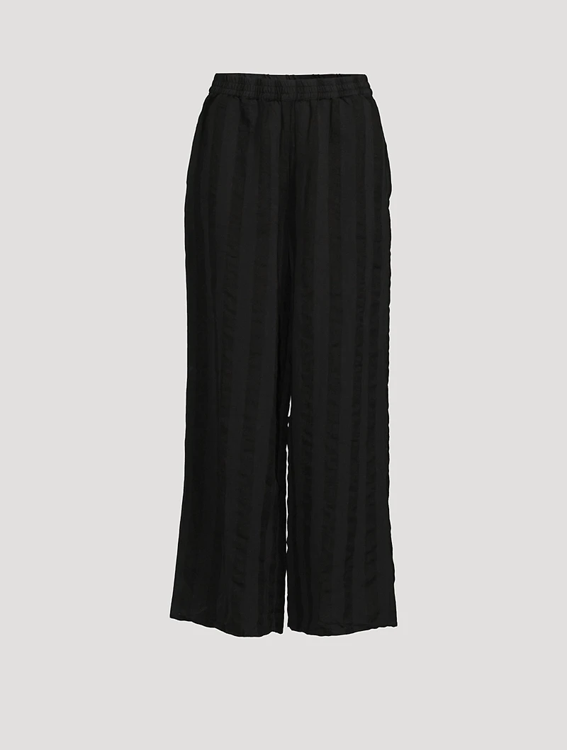 The Delaney Linen Stripe Pants