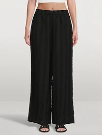 The Delaney Linen Stripe Pants
