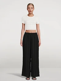 The Delaney Linen Stripe Pants