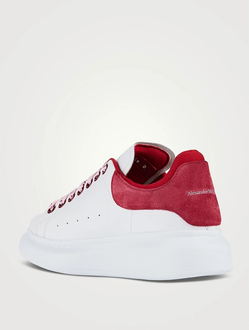Oversized Double-Counter Leather Sneakers