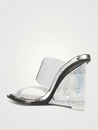 Shard Plexi Wedge Mules