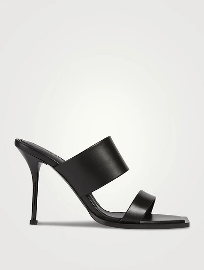 Pin Leather Mules