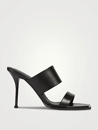 Pin Leather Mules