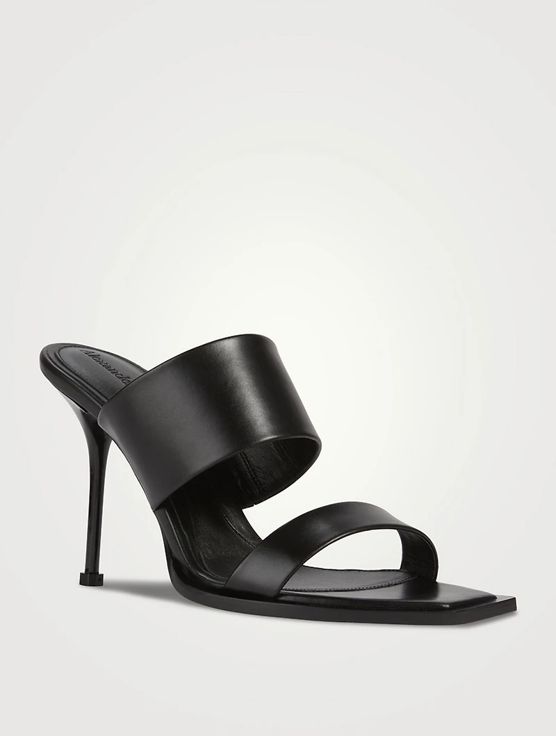 Pin Leather Mules