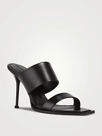 Pin Leather Mules