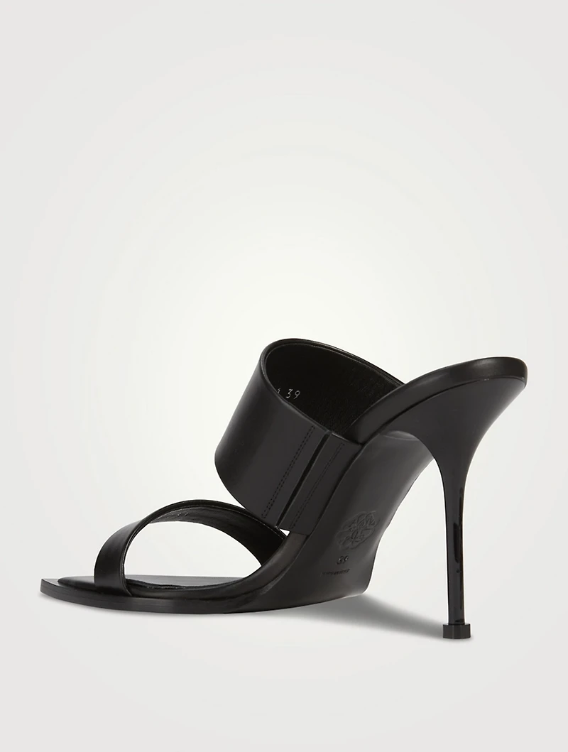 Pin Leather Mules