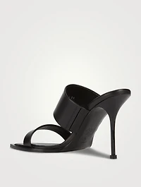 Pin Leather Mules