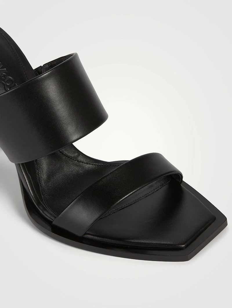 Pin Leather Mules