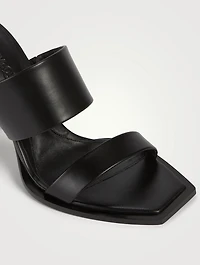 Pin Leather Mules