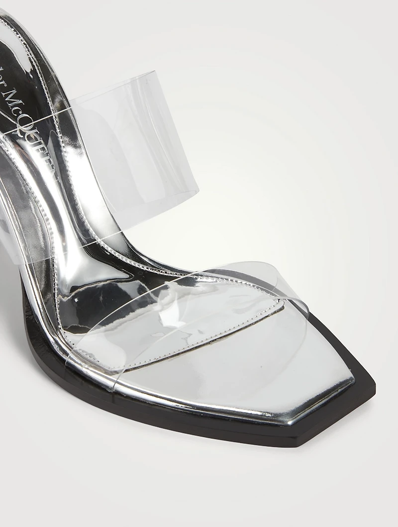 Pin PVC Metallic Mules