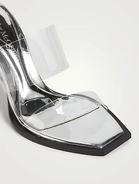 Pin PVC Metallic Mules