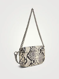 The Mini J Marc Snakeskin-Embossed Leather Shoulder Bag